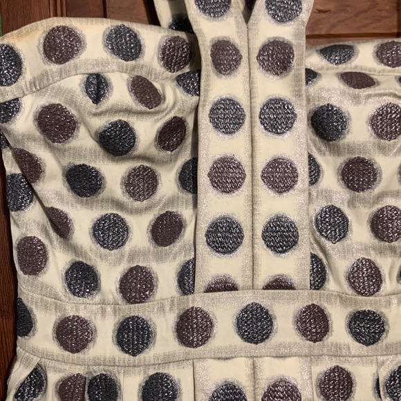 JAMES COVIELLO ANTHROPOLOGIE STRAPPY SEXY COCKTAIL DRESS, DOTS - Picture 6 of 16